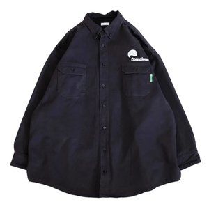 NWT Willy Chavarria Big Daddy Button Down Black